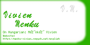 vivien menku business card